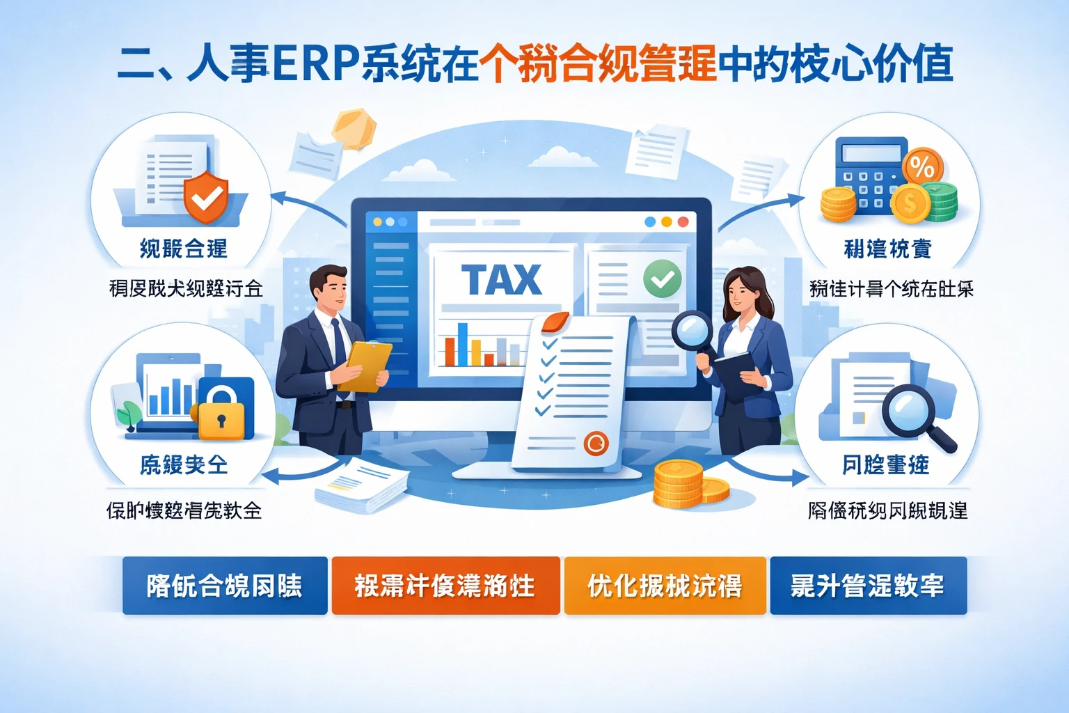 二、人事ERP系统在个税合规管理中的核心价值