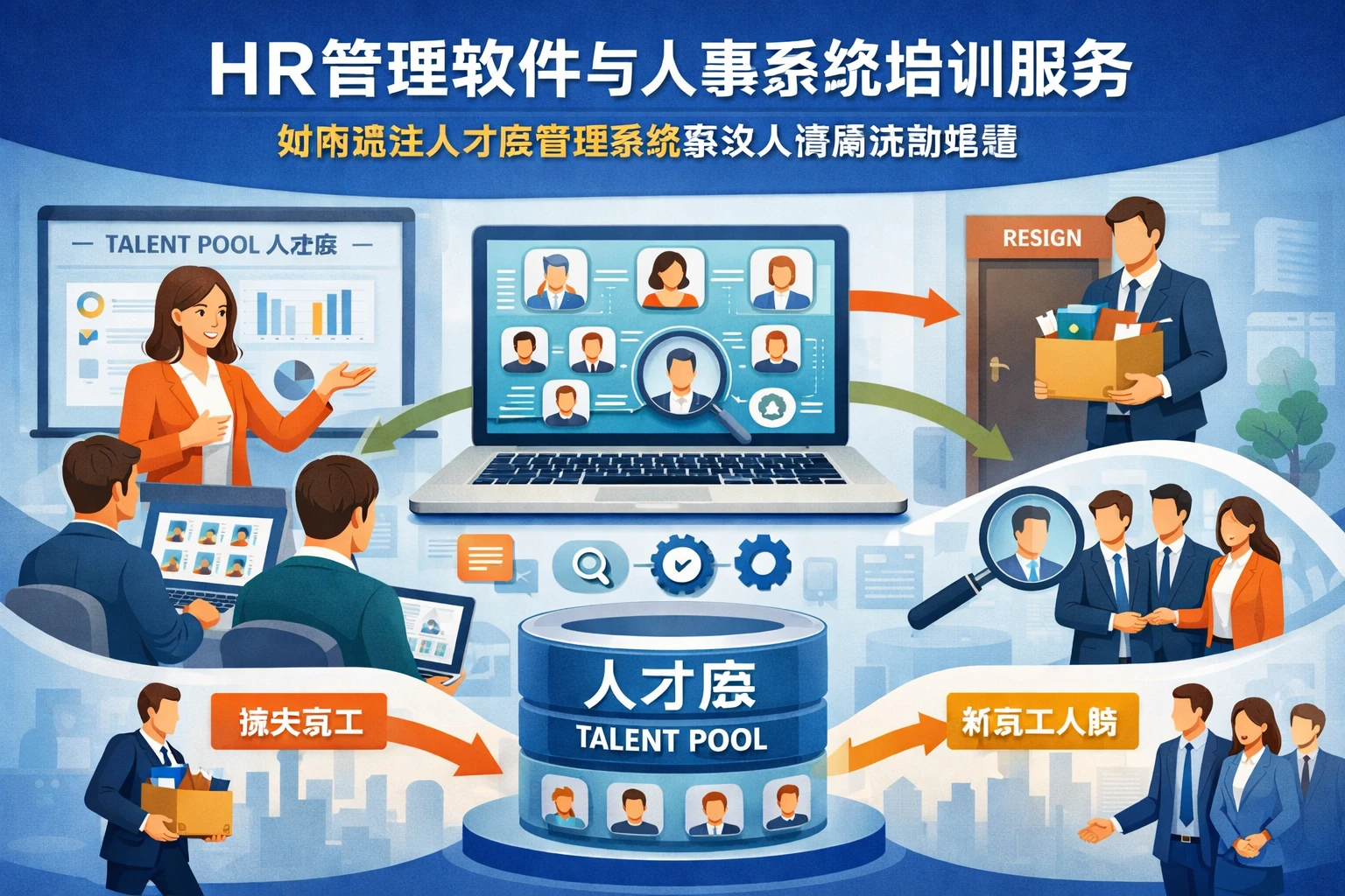 HR管理软件与人事系统培训服务如何通过人才库管理系统解决人事高流动难题
