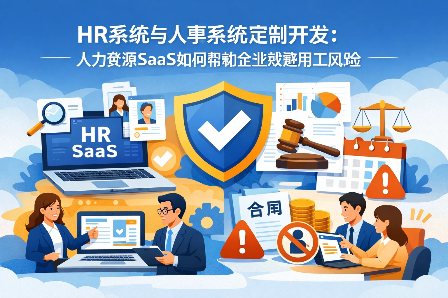 HR系统与人事系统定制开发：人力资源SaaS如何帮助企业规避用工风险
