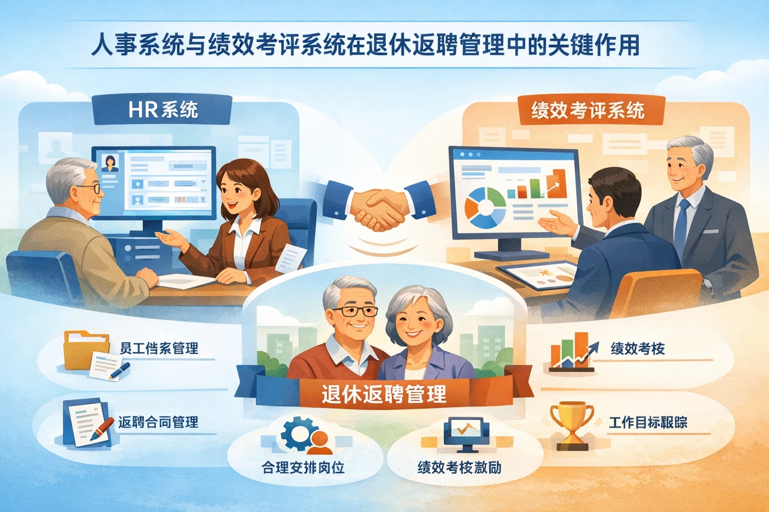 人事系统与绩效考评系统在退休返聘管理中的关键作用