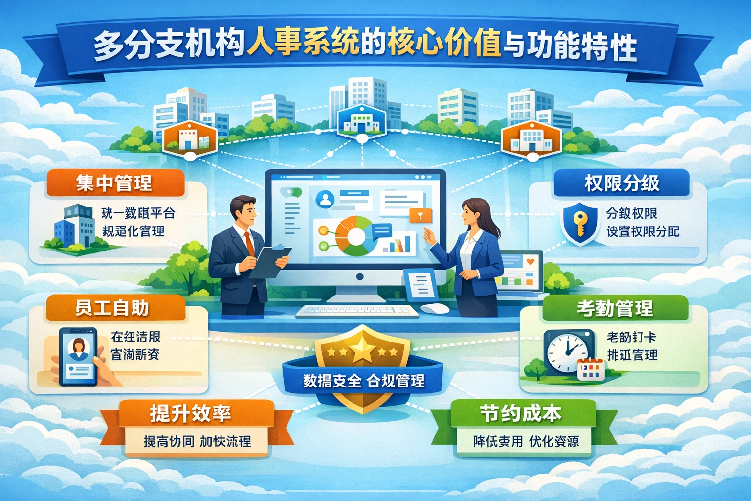 多分支机构人事系统的核心价值与功能特性