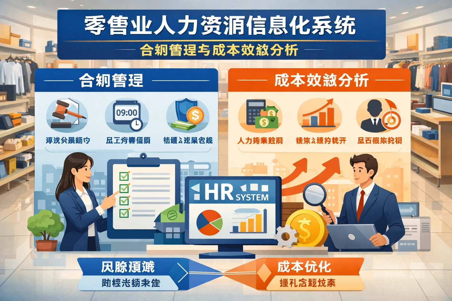 零售业人力资源信息化系统：合规管理与成本效益分析