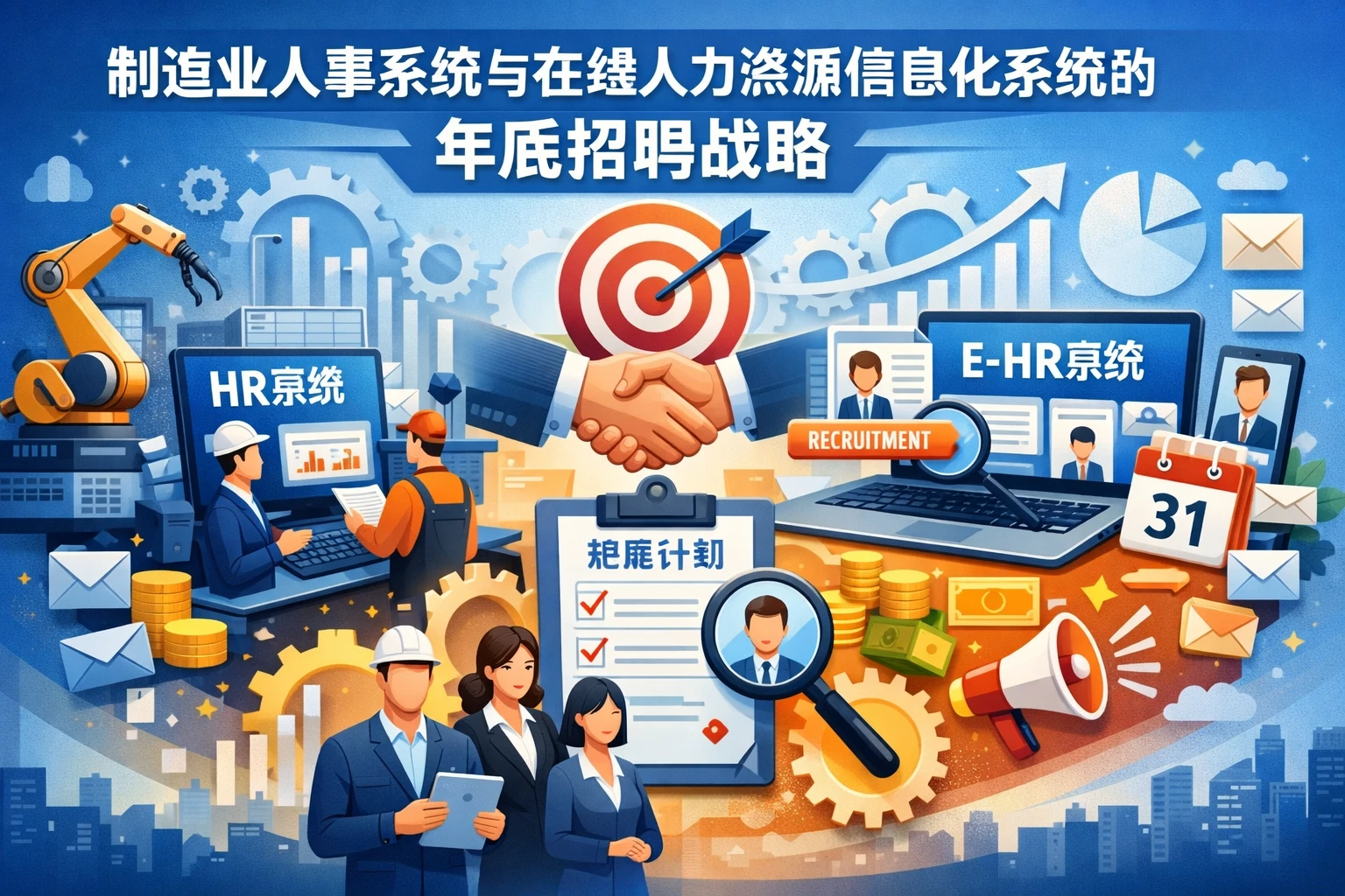 制造业人事系统与在线人力资源信息化系统的年底招聘战略