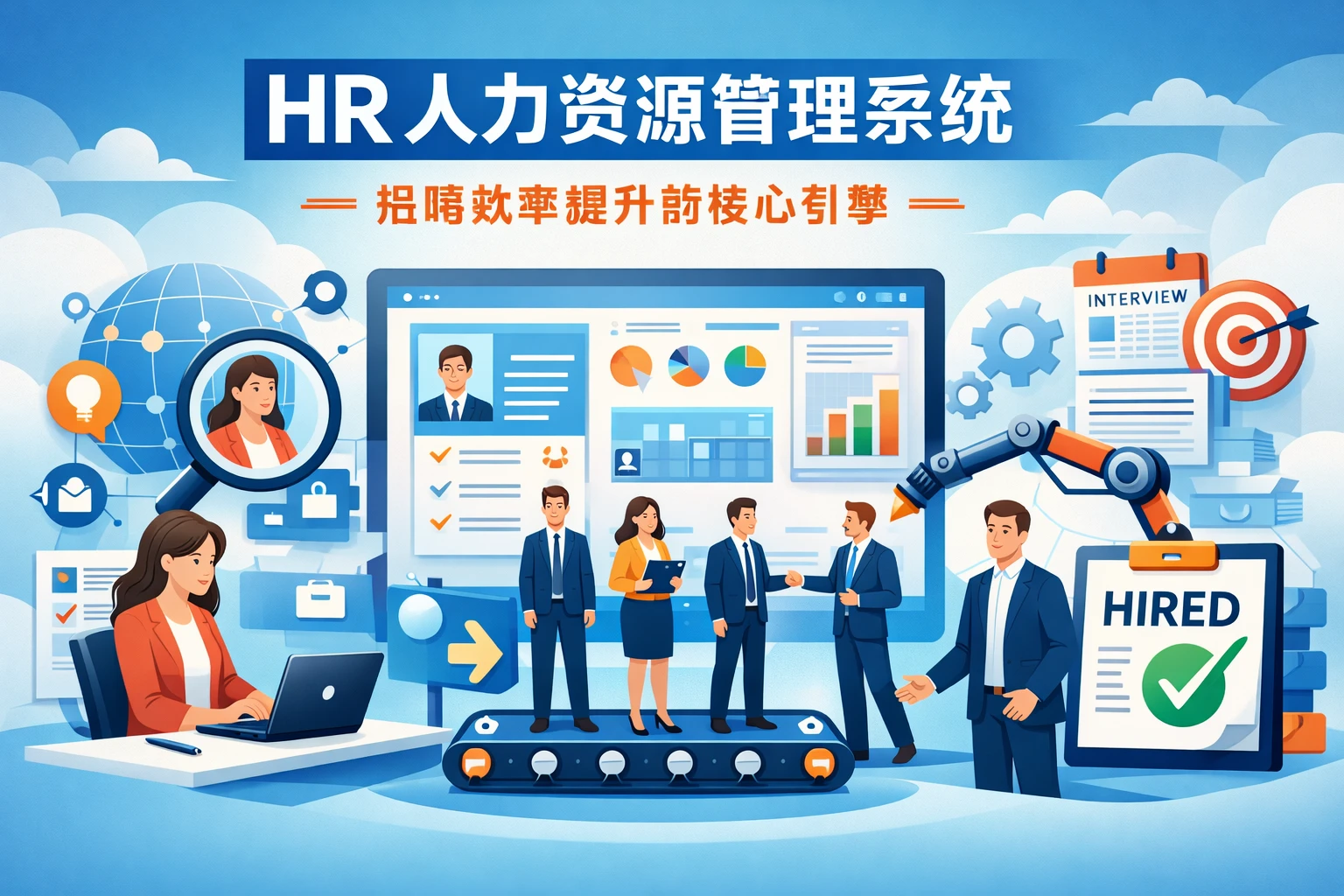 人力资源管理系统：招聘效率提升的核心引擎