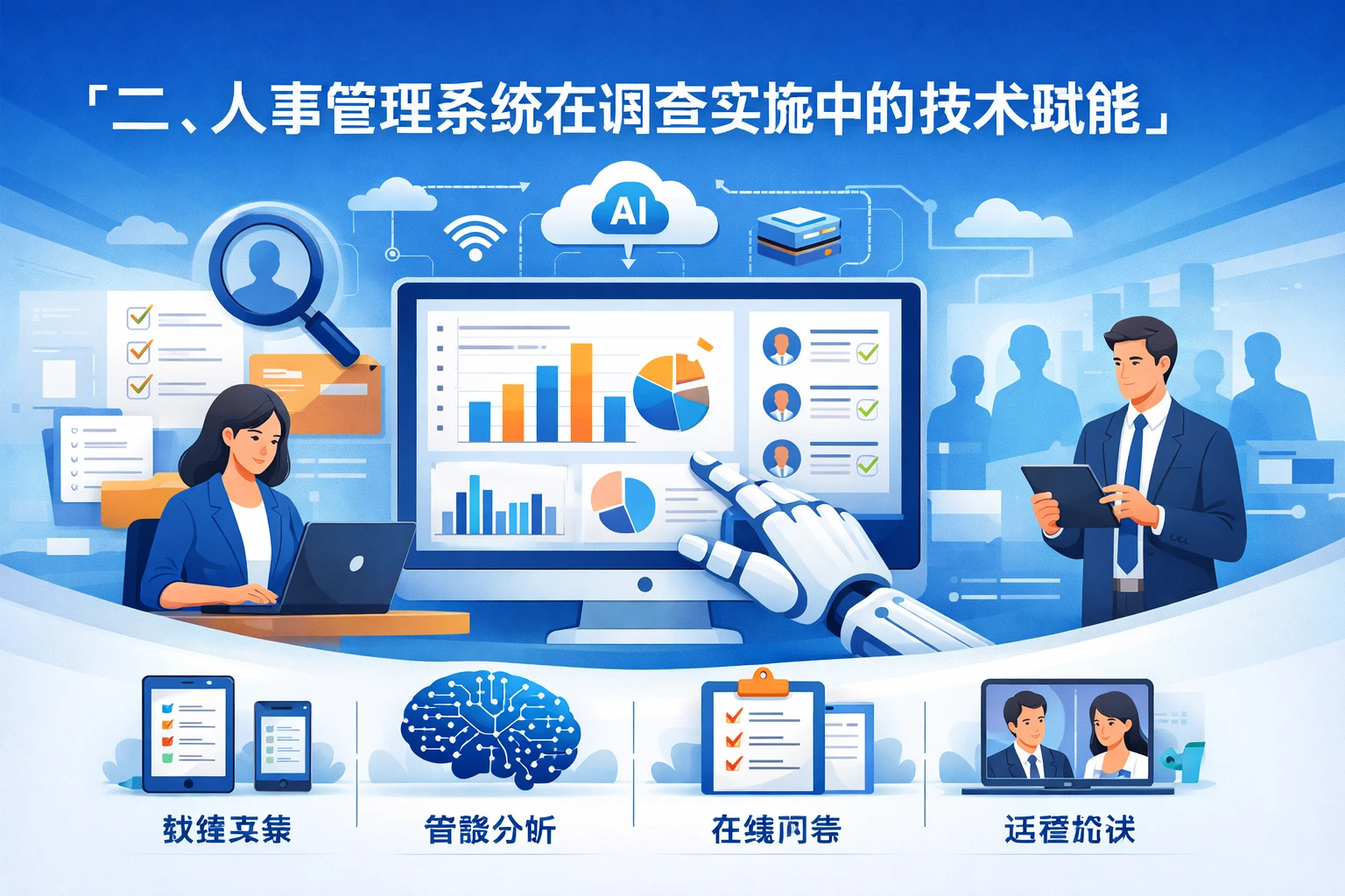 二、人事管理系统在调查实施中的技术赋能