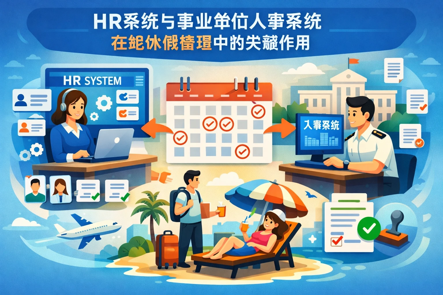 HR系统与事业单位人事系统在轮休假管理中的关键作用