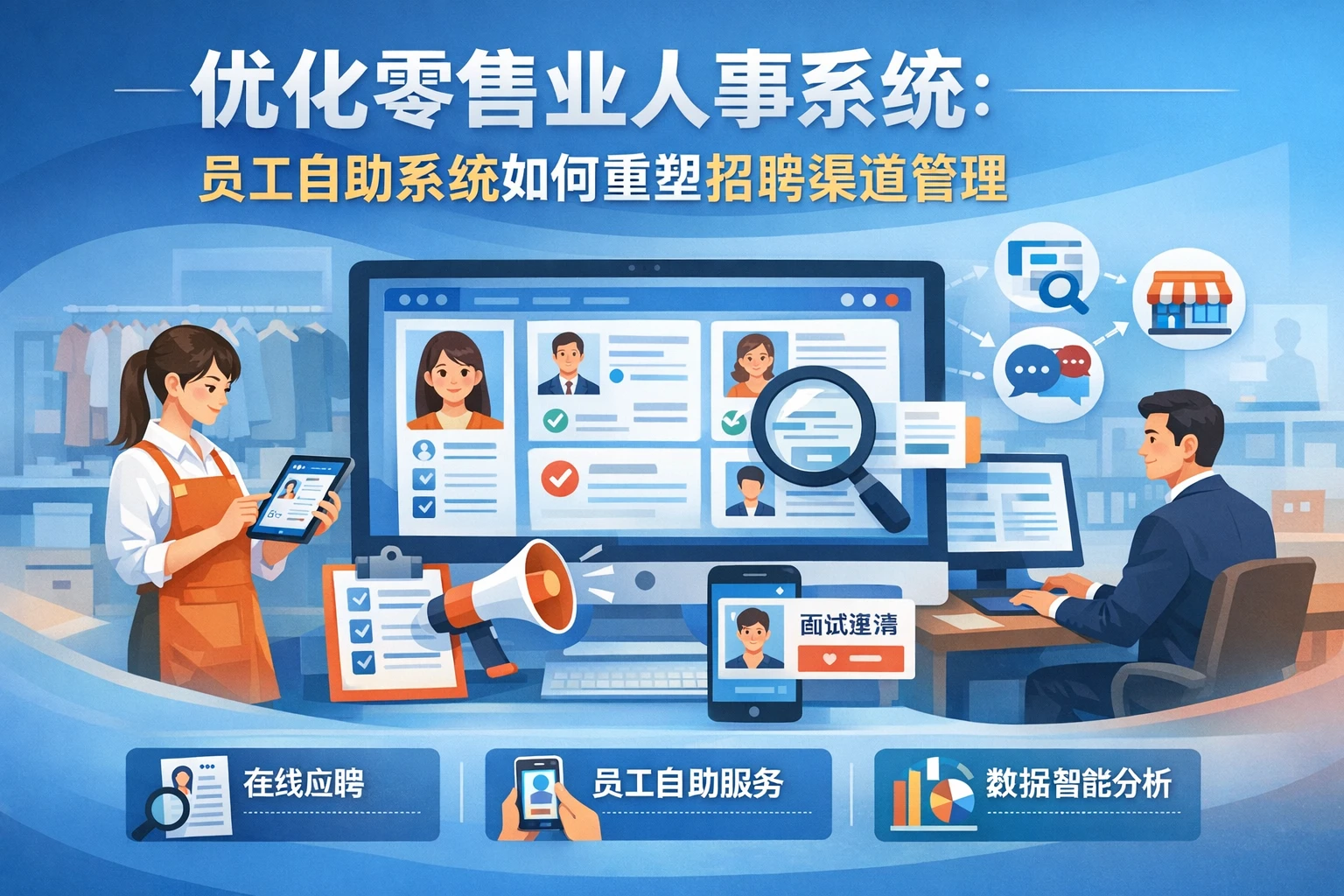 优化零售业人事系统：员工自助系统如何重塑招聘渠道管理