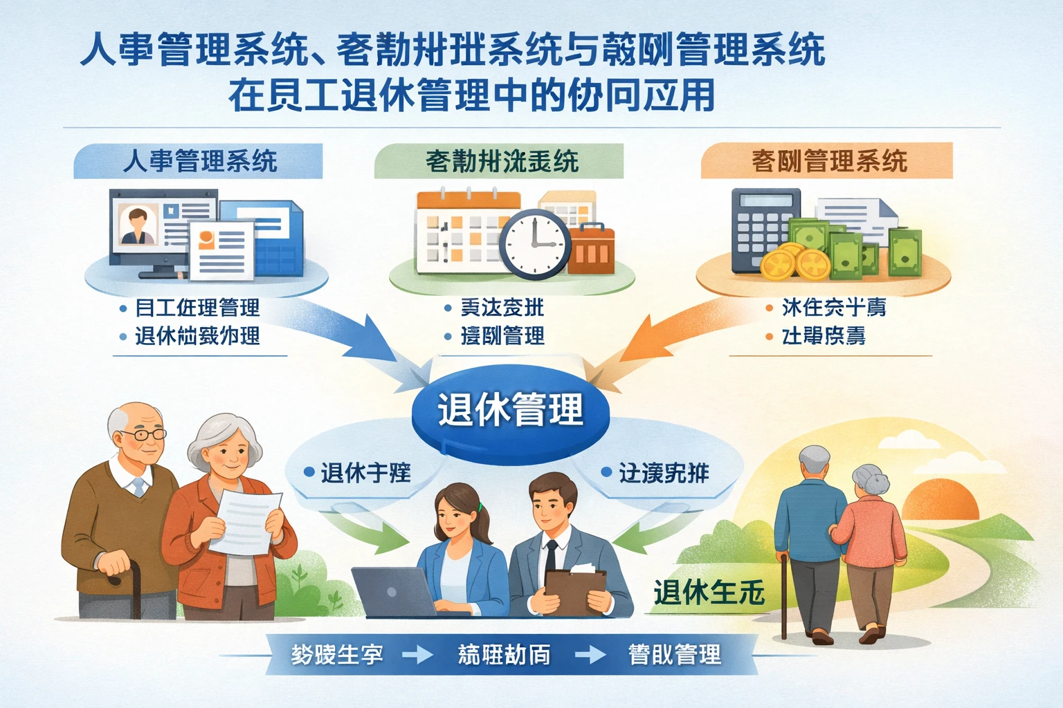 人事管理系统、考勤排班系统与薪酬管理系统在员工退休管理中的协同应用