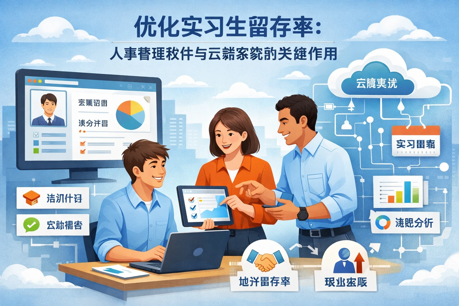 优化实习生留存率：人事管理软件与云端系统的关键作用