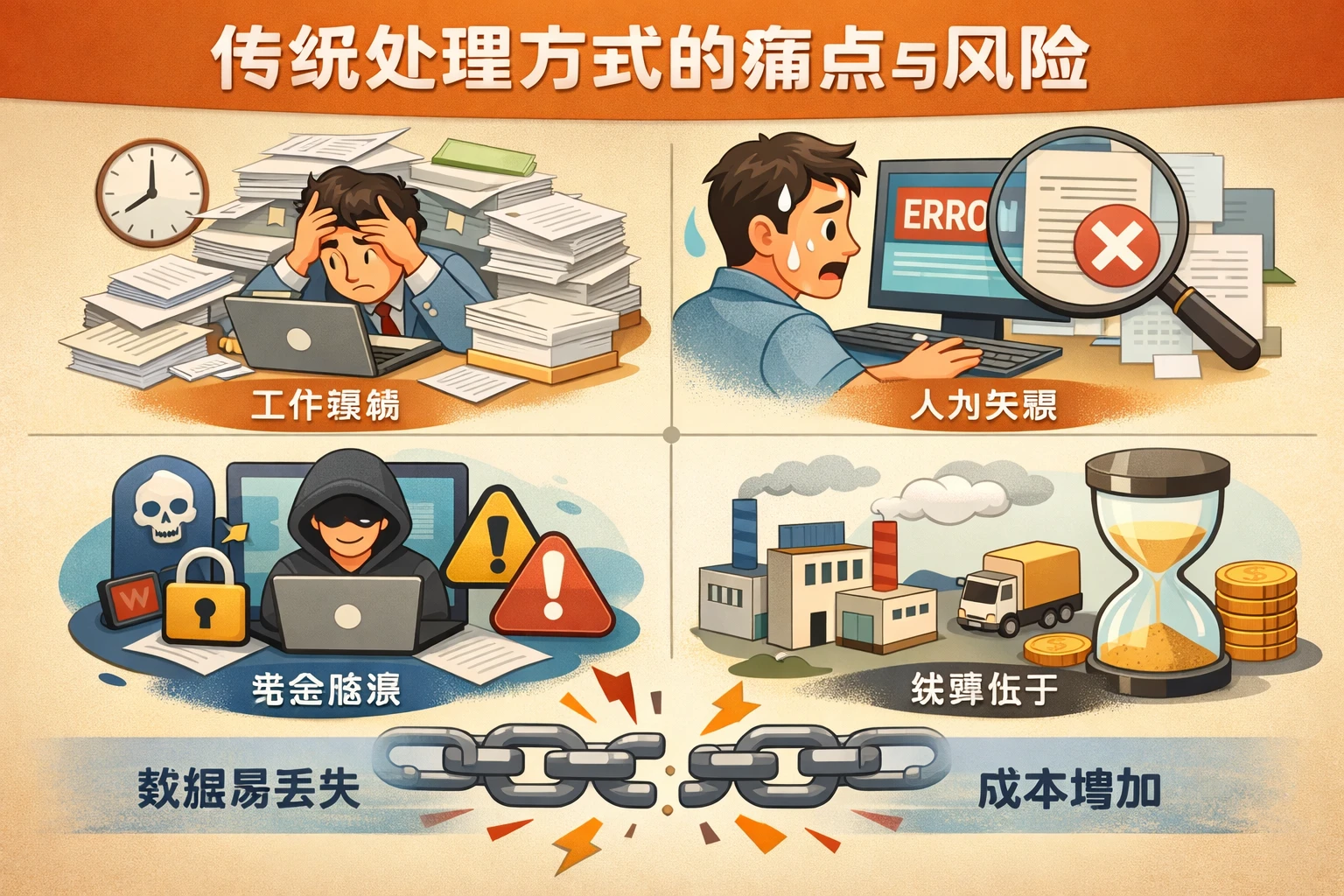传统处理方式的痛点与风险