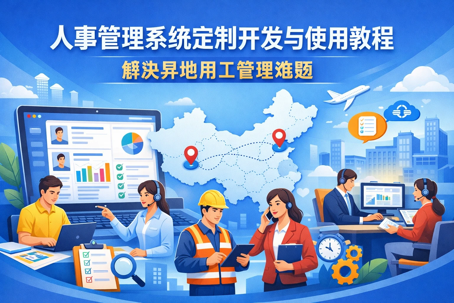 人事管理系统定制开发与使用教程：解决异地用工管理难题