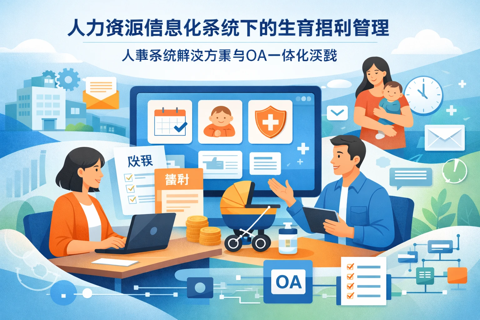 人力资源信息化系统下的生育福利管理：人事系统解决方案与OA一体化实践