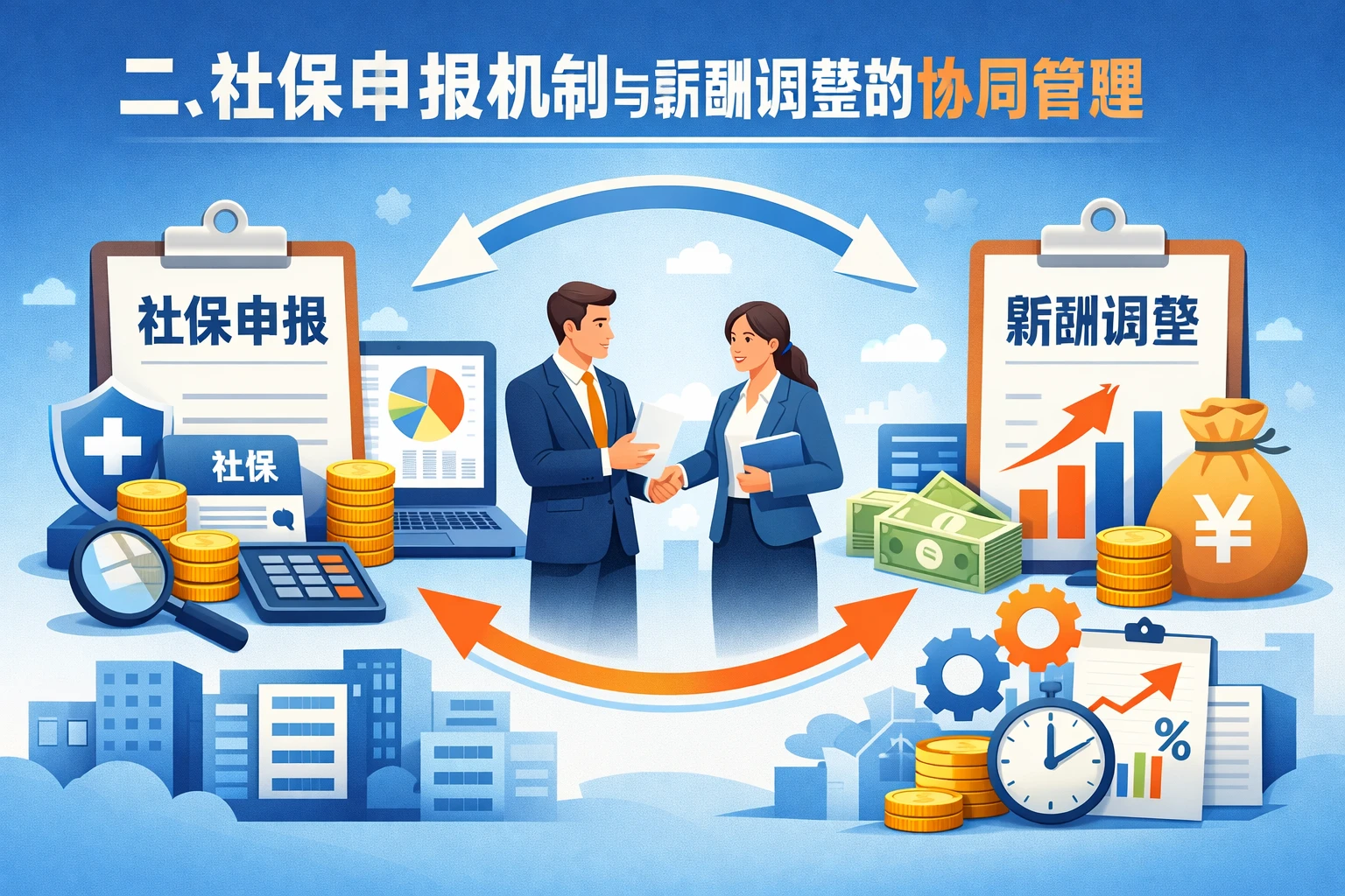 二、社保申报机制与薪酬调整的协同管理