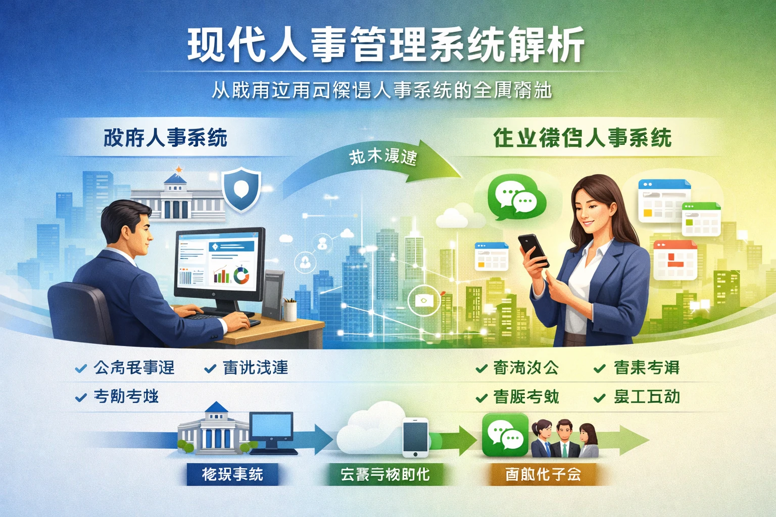 现代人事管理系统解析:从政府应用到微信人事系统的全面演进