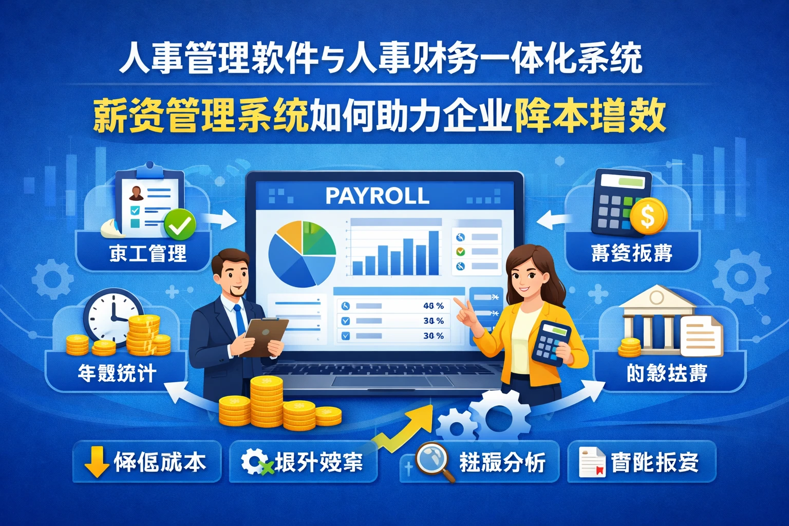 人事管理软件与人事财务一体化系统：薪资管理系统如何助力企业降本增效