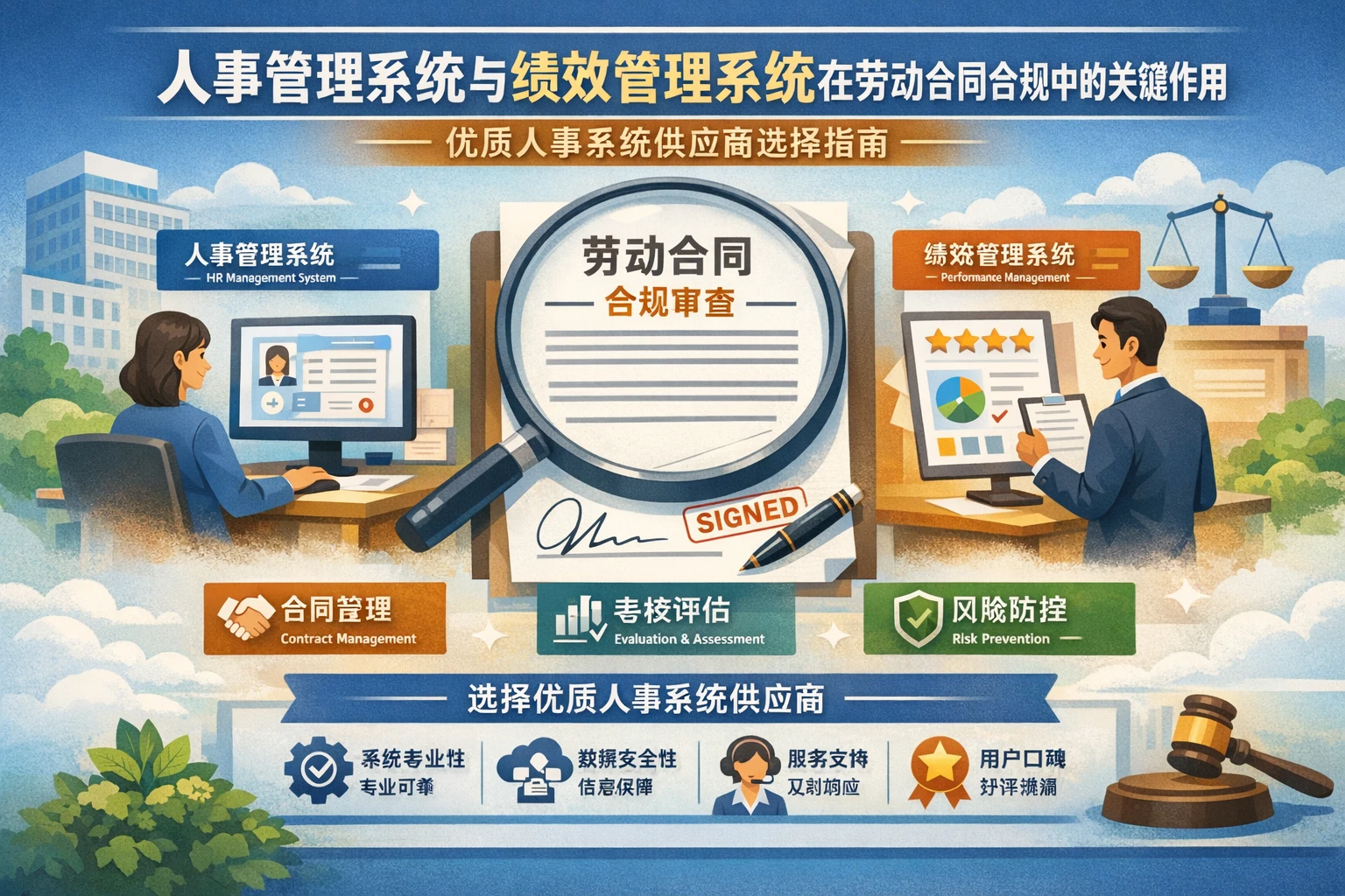 人事管理系统与绩效管理系统在劳动合同合规中的关键作用——优质人事系统供应商选择指南
