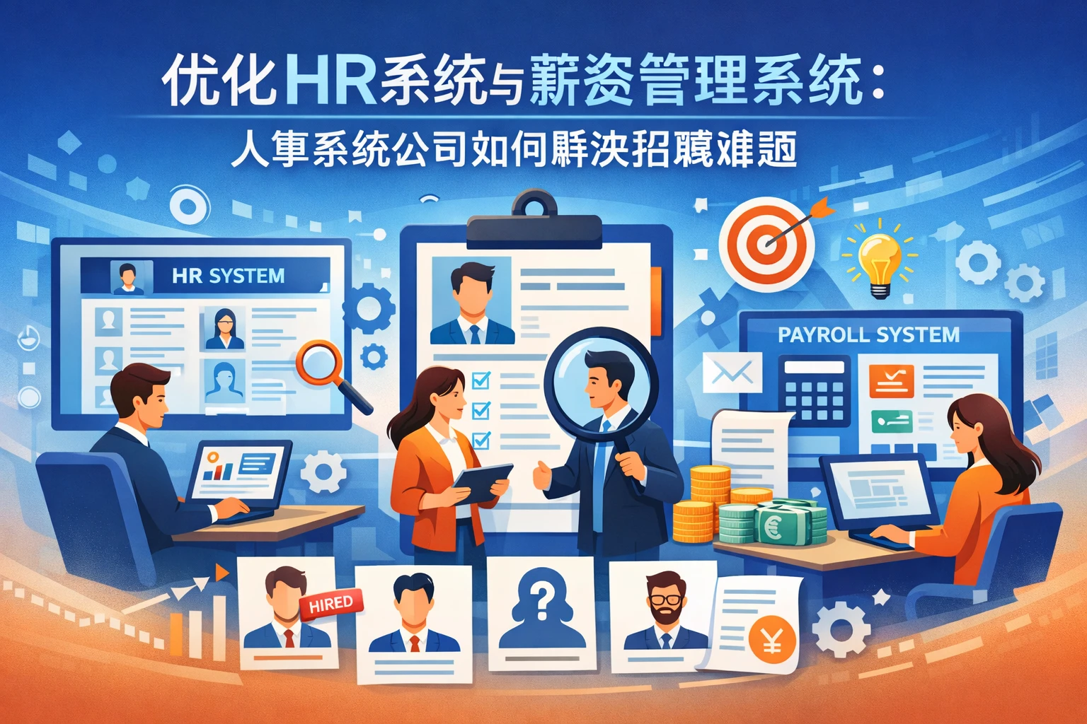 优化HR系统与薪资管理系统：人事系统公司如何解决招聘难题