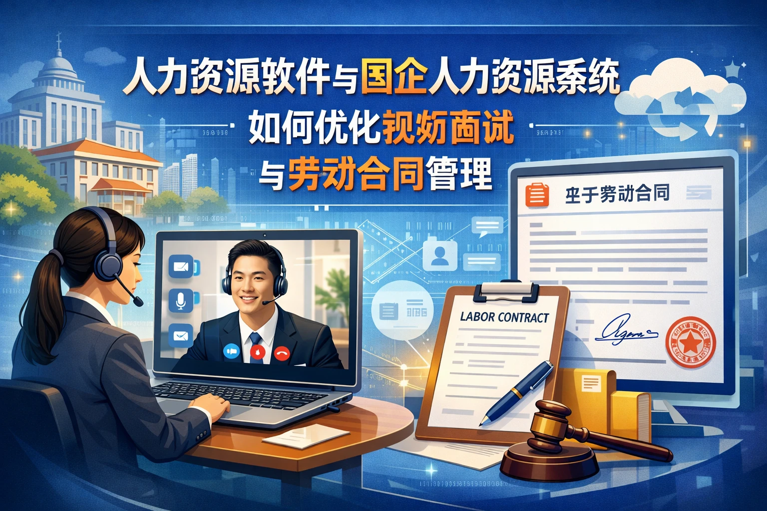 人力资源软件与国企人力资源系统如何优化视频面试与劳动合同管理