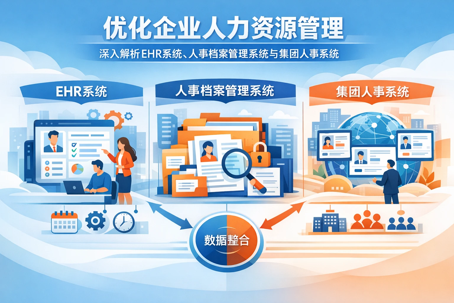 优化企业人力资源管理:深入解析EHR系统、人事档案管理系统与集团人事系统