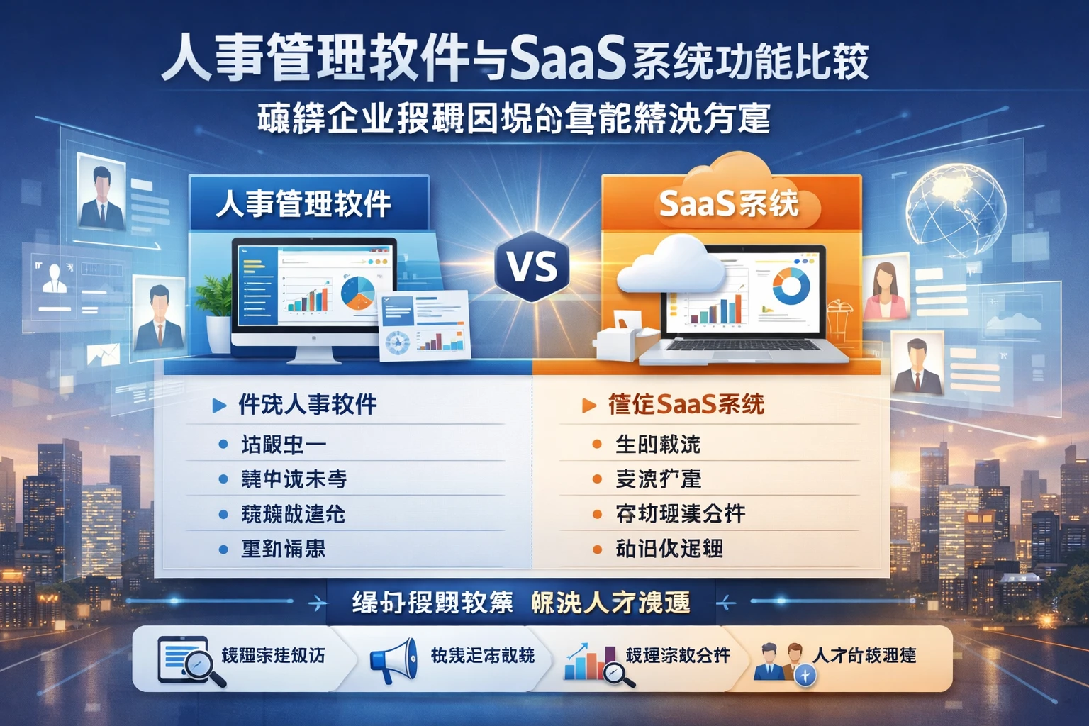 人事管理软件与SaaS系统功能比较：破解企业招聘困境的智能解决方案