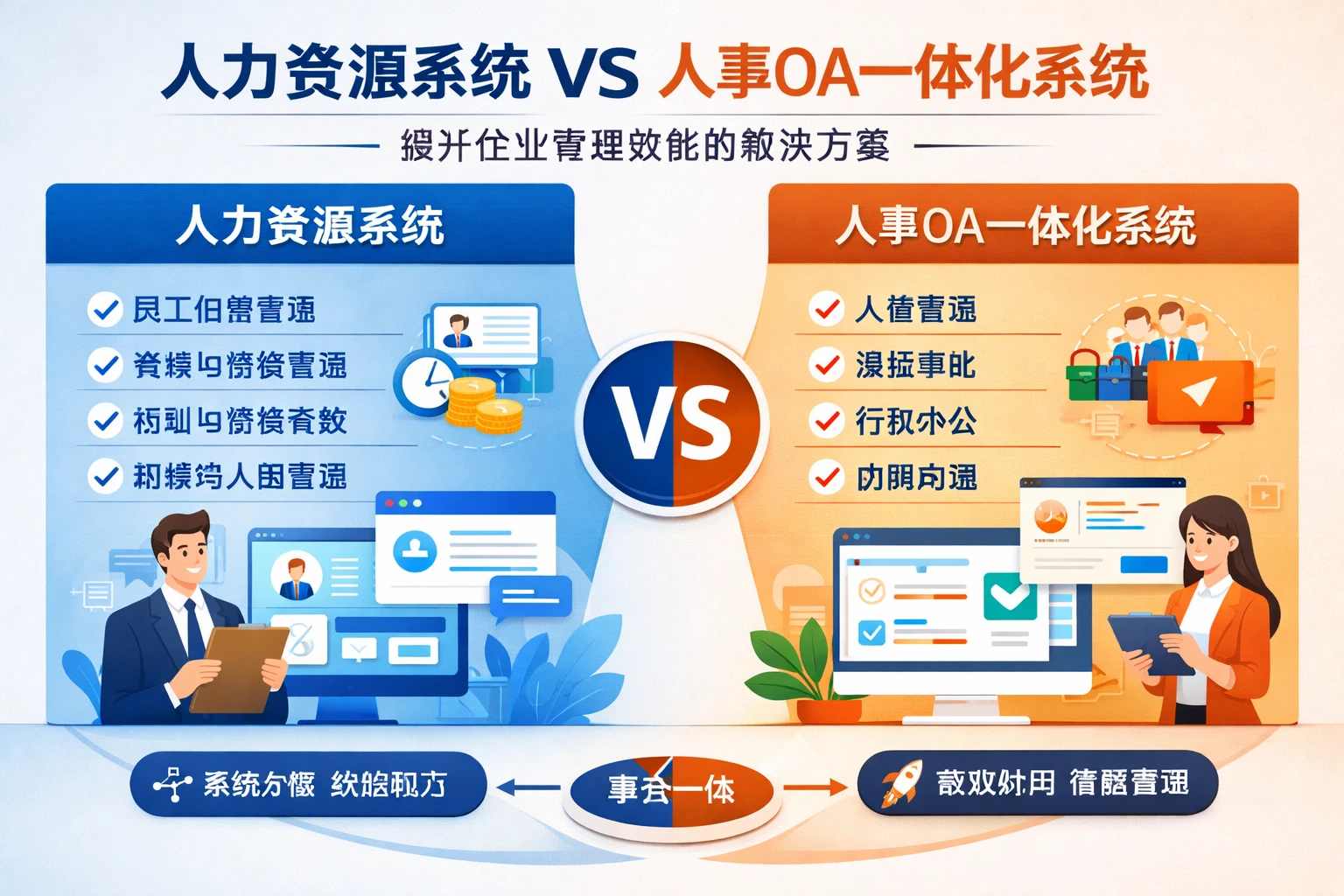 人力资源系统与人事OA一体化系统对比：提升企业管理效能的解决方案
