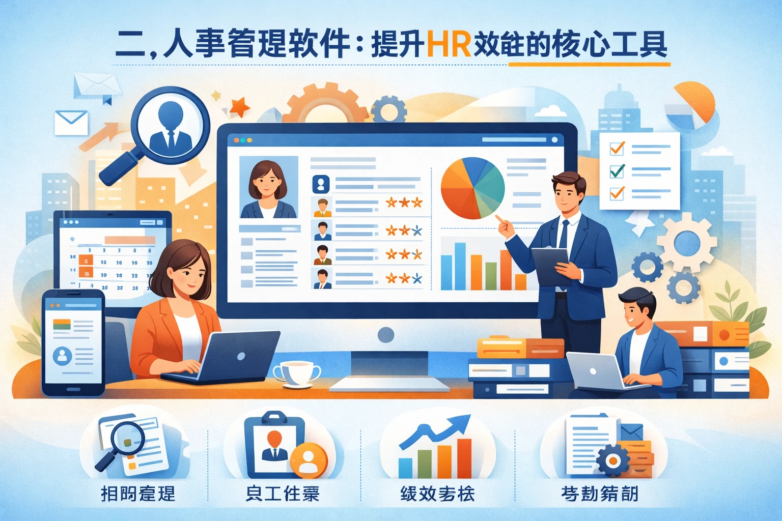 二、人事管理软件：提升HR效能的核心工具