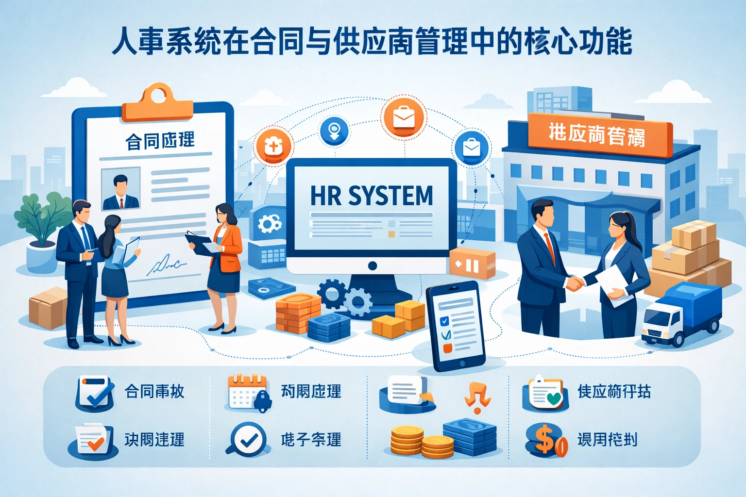 人事系统在合同与供应商管理中的核心功能