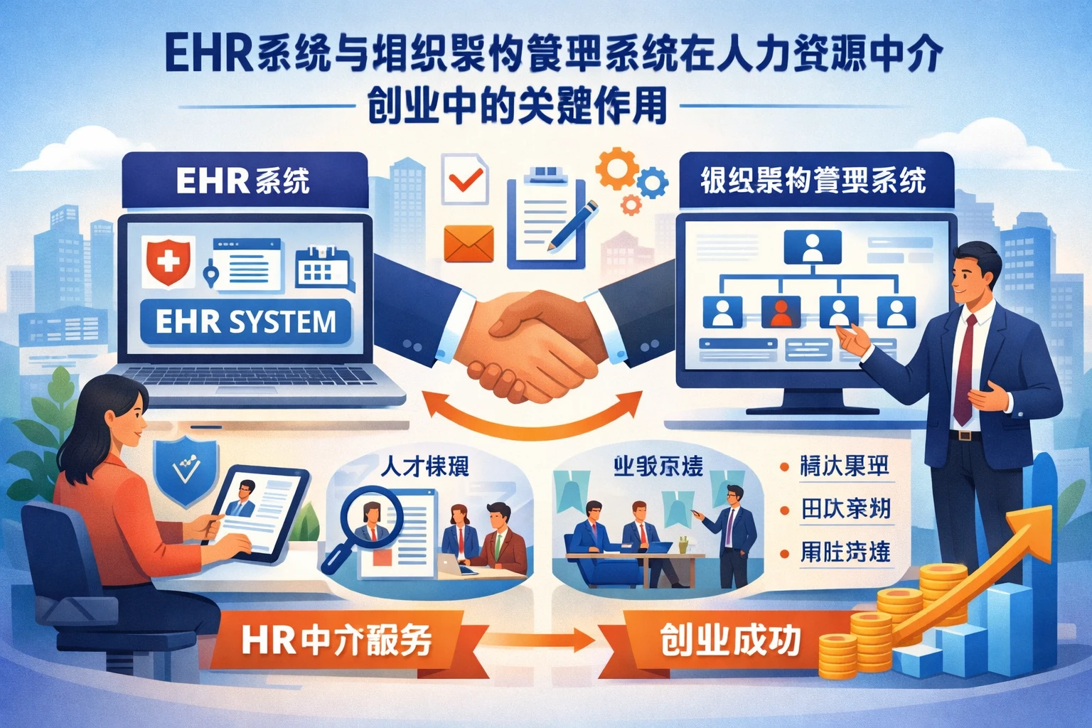 EHR系统与组织架构管理系统在人力资源中介创业中的关键作用