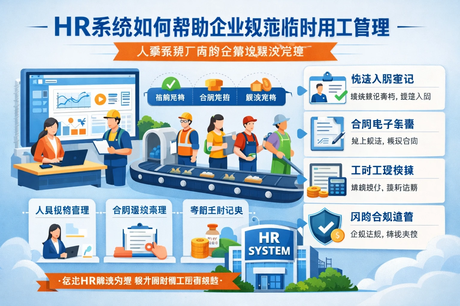 HR系统如何帮助企业规范临时用工管理 - 人事系统厂商的全模块解决方案