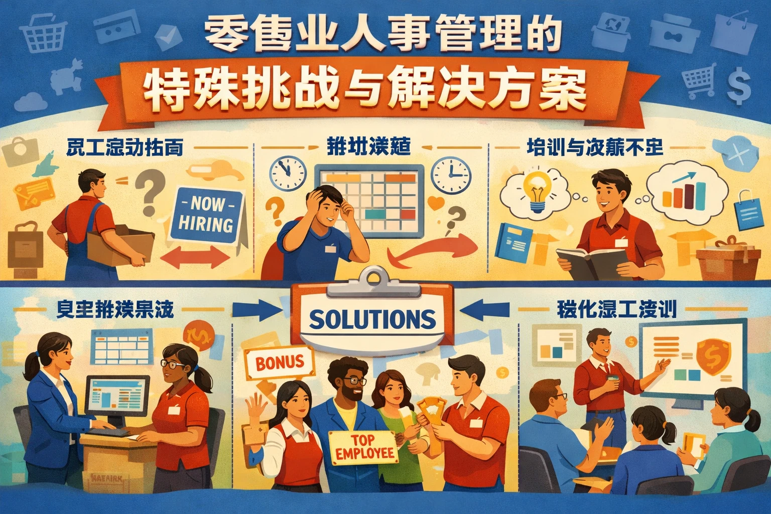 零售业人事管理的特殊挑战与解决方案
