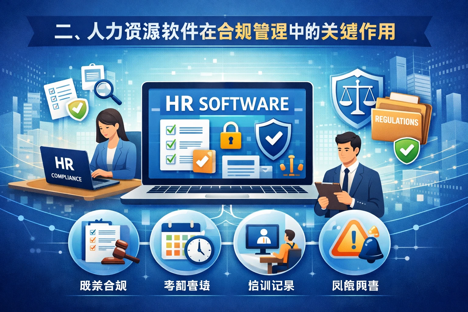二、人力资源软件在合规管理中的关键作用