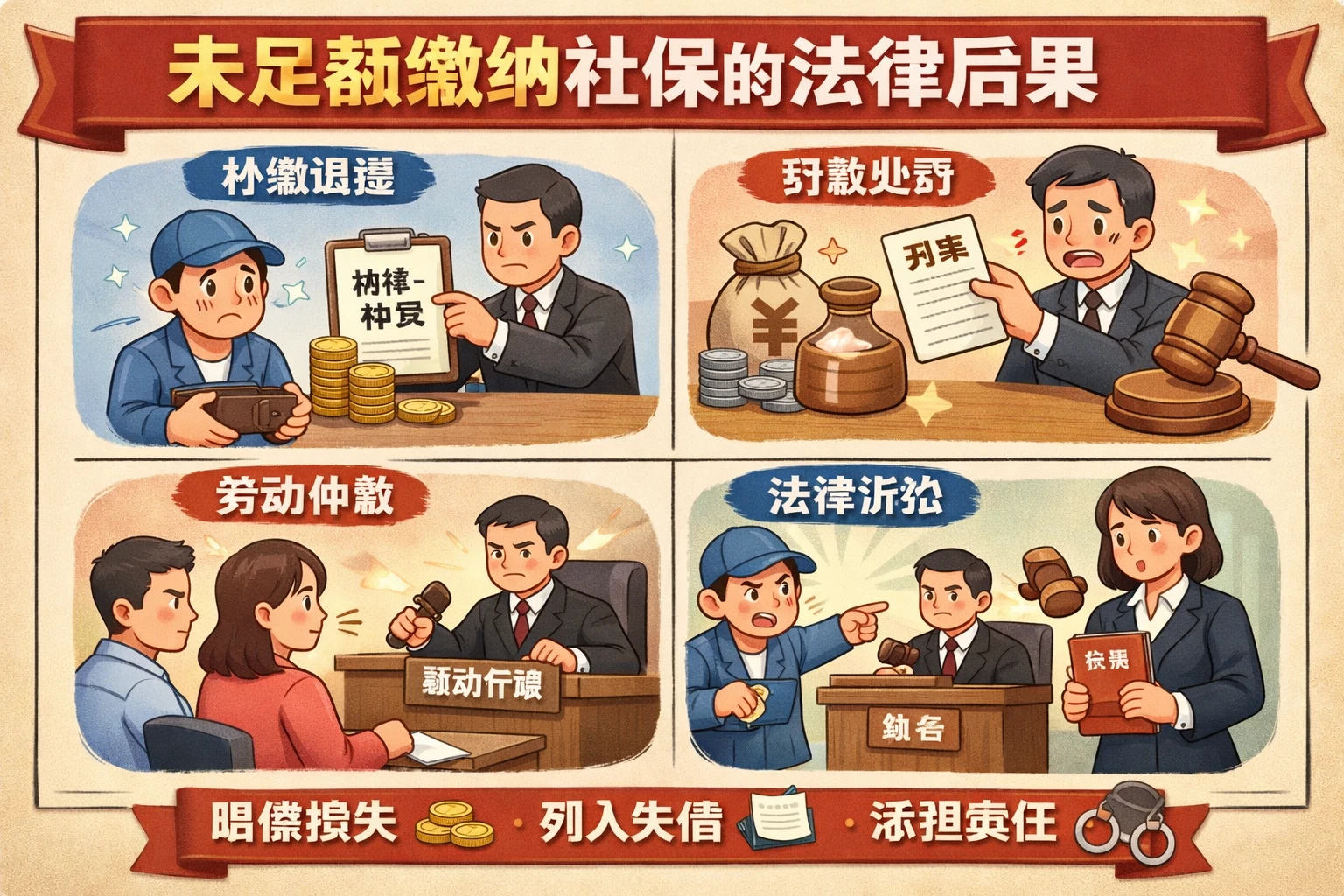 未足额缴纳社保的法律后果