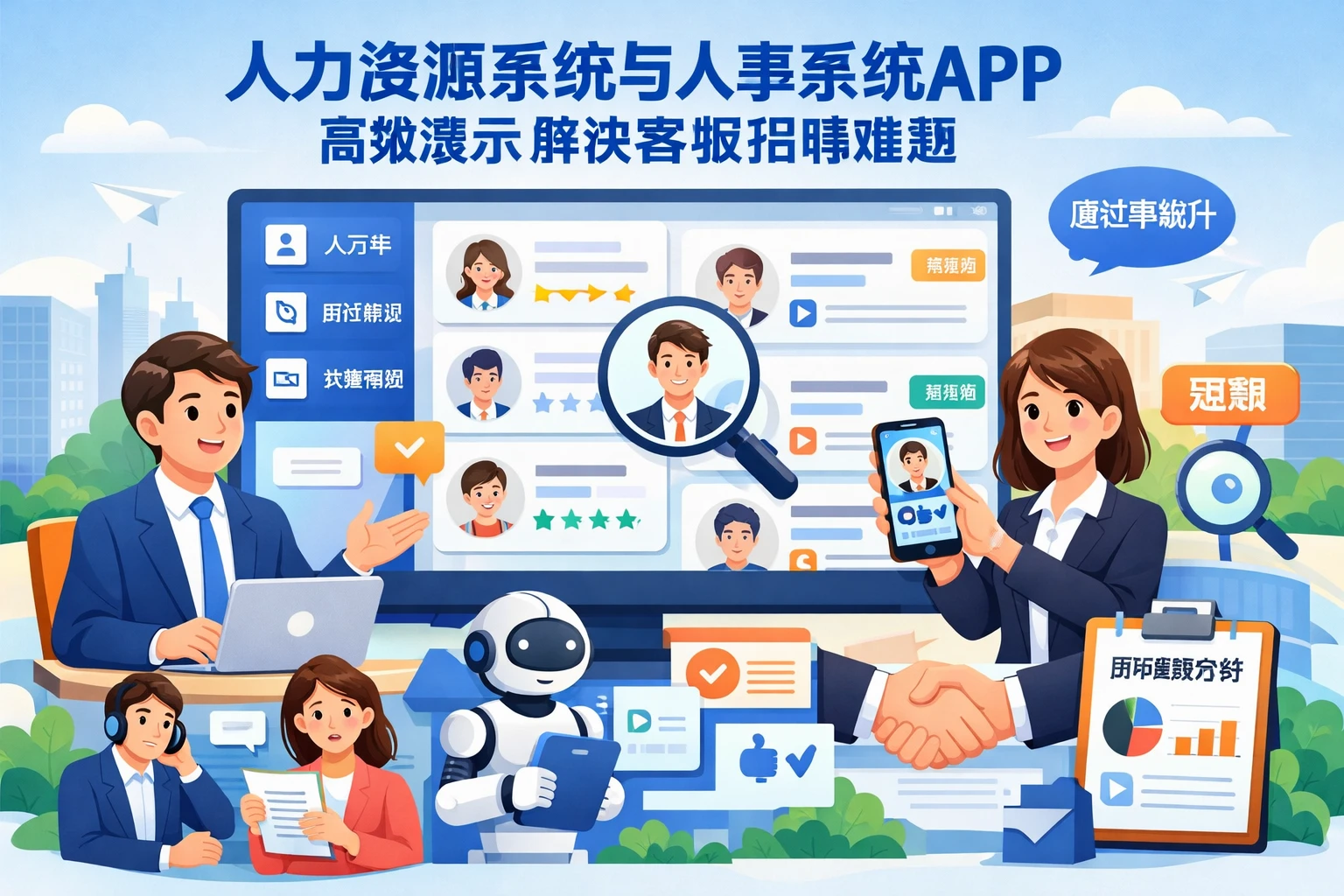 人力资源系统与人事系统APP：高效演示解决客服招聘难题