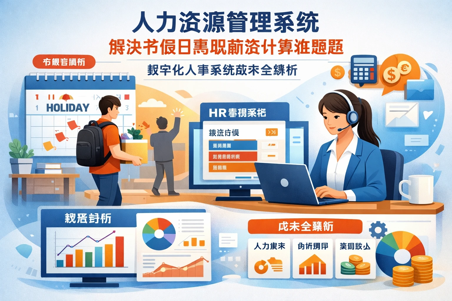 人力资源管理系统解决节假日离职薪资计算难题，数字化人事系统成本全解析