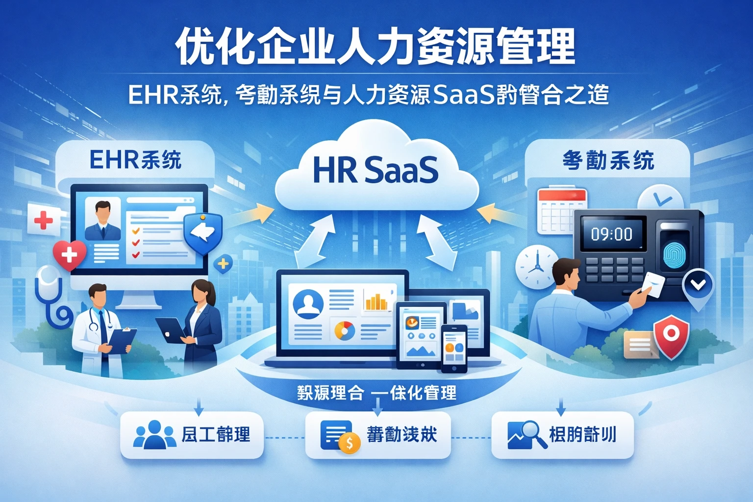 优化企业人力资源管理：EHR系统、考勤系统与人力资源SaaS的整合之道