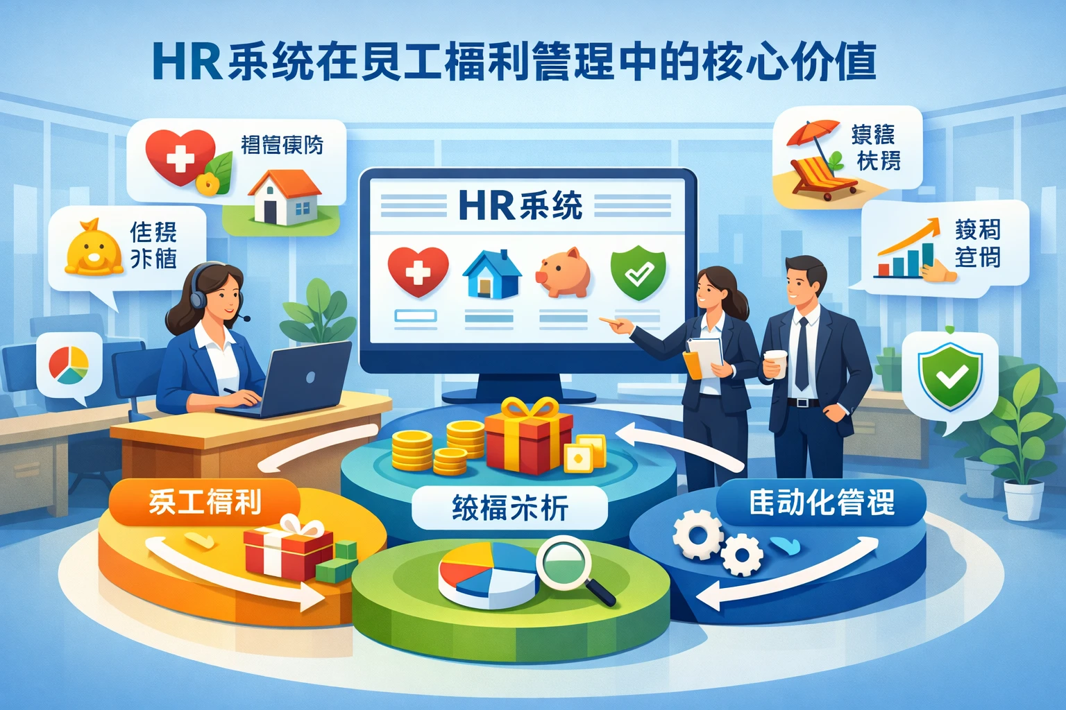 HR系统在员工福利管理中的核心价值