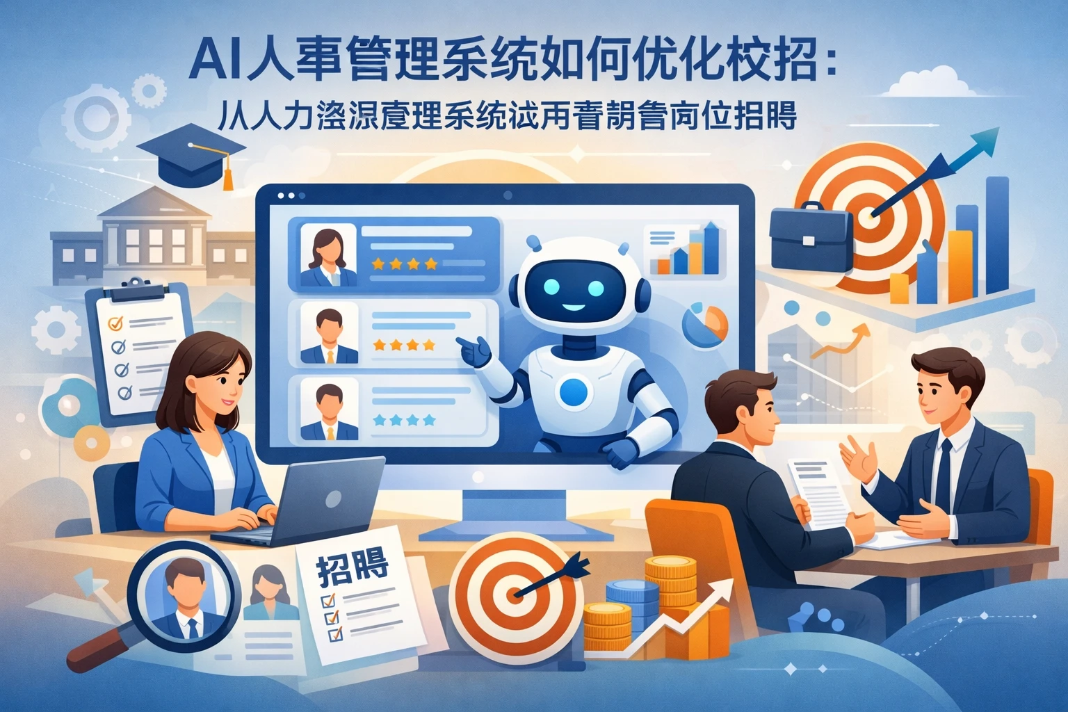 AI人事管理系统如何优化校招:从人力资源管理系统试用看销售岗位招聘