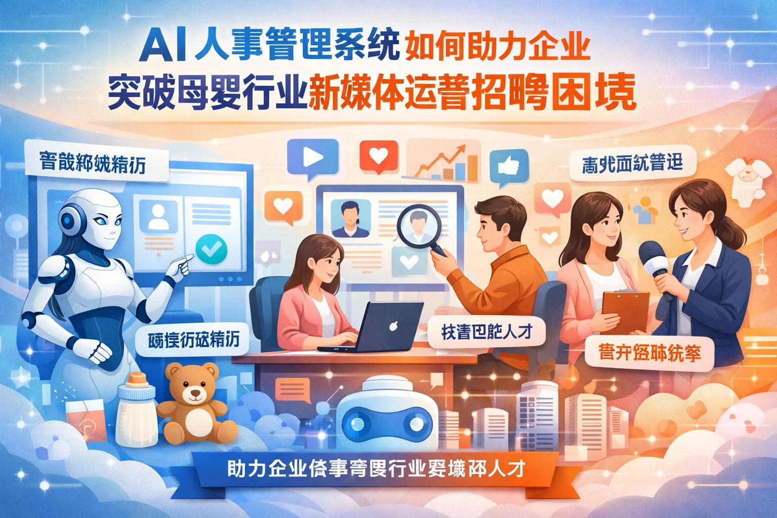 AI人事管理系统如何助力企业突破母婴行业新媒体运营招聘困境