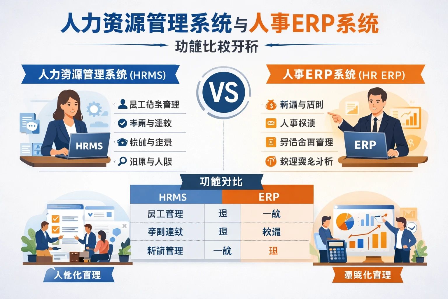 人力资源管理系统与人事ERP系统功能比较分析