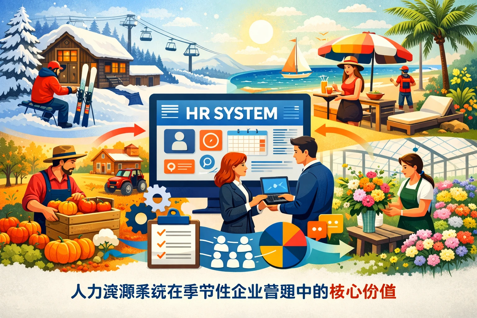 人力资源系统在季节性企业管理中的核心价值