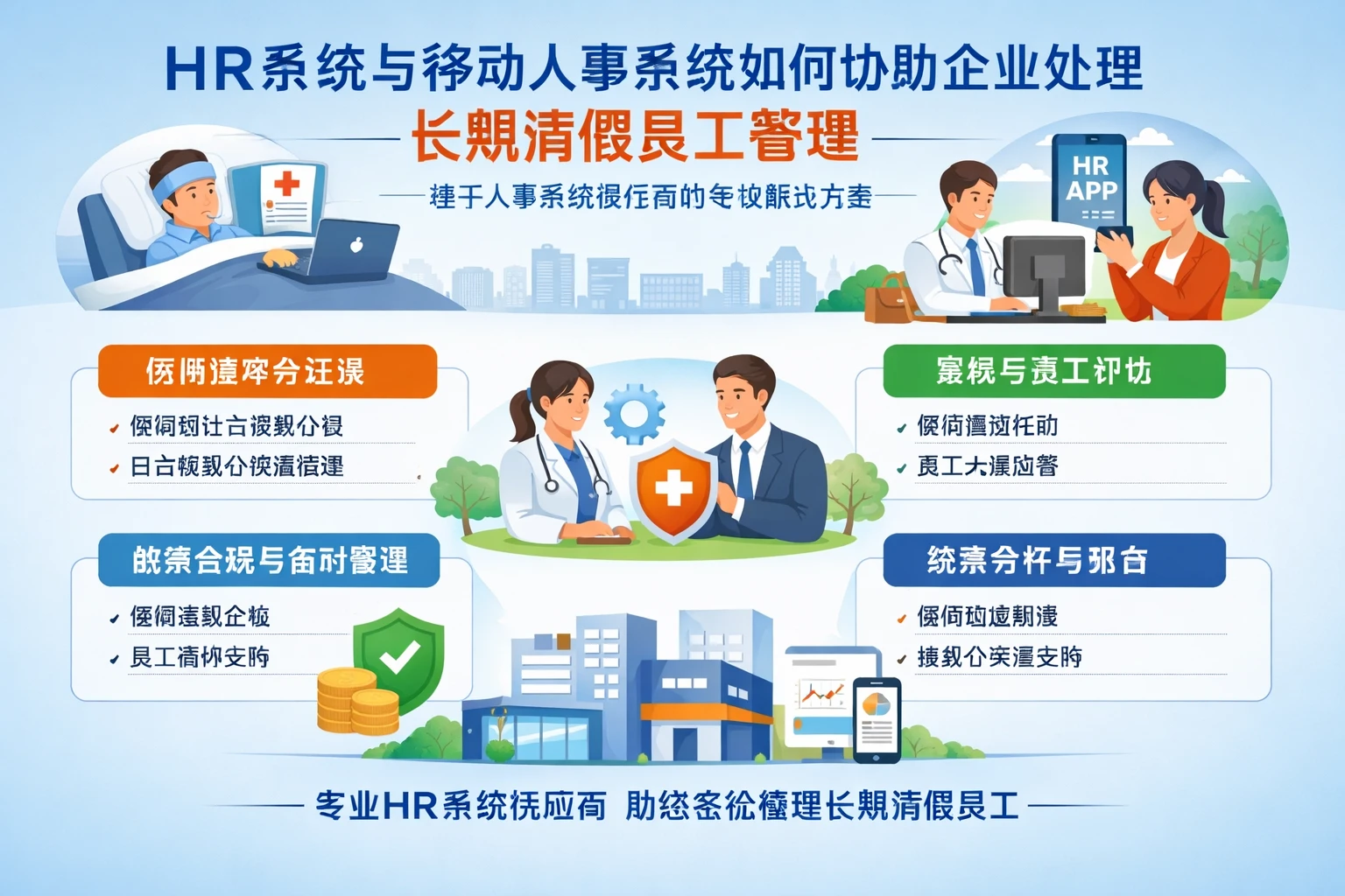 HR系统与移动人事系统如何协助企业处理长期病假员工管理——基于人事系统供应商的专业解决方案