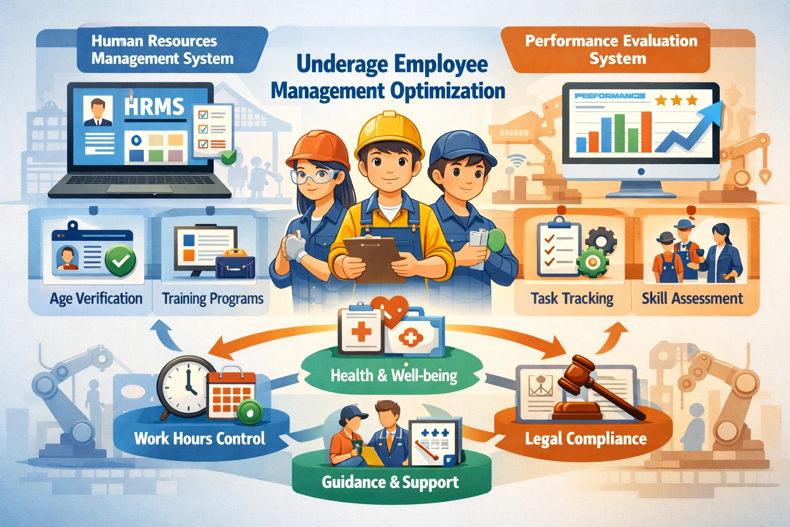 人力资源管理系统与绩效考核系统在制造业人事系统中对未成年员工管理的优化策略