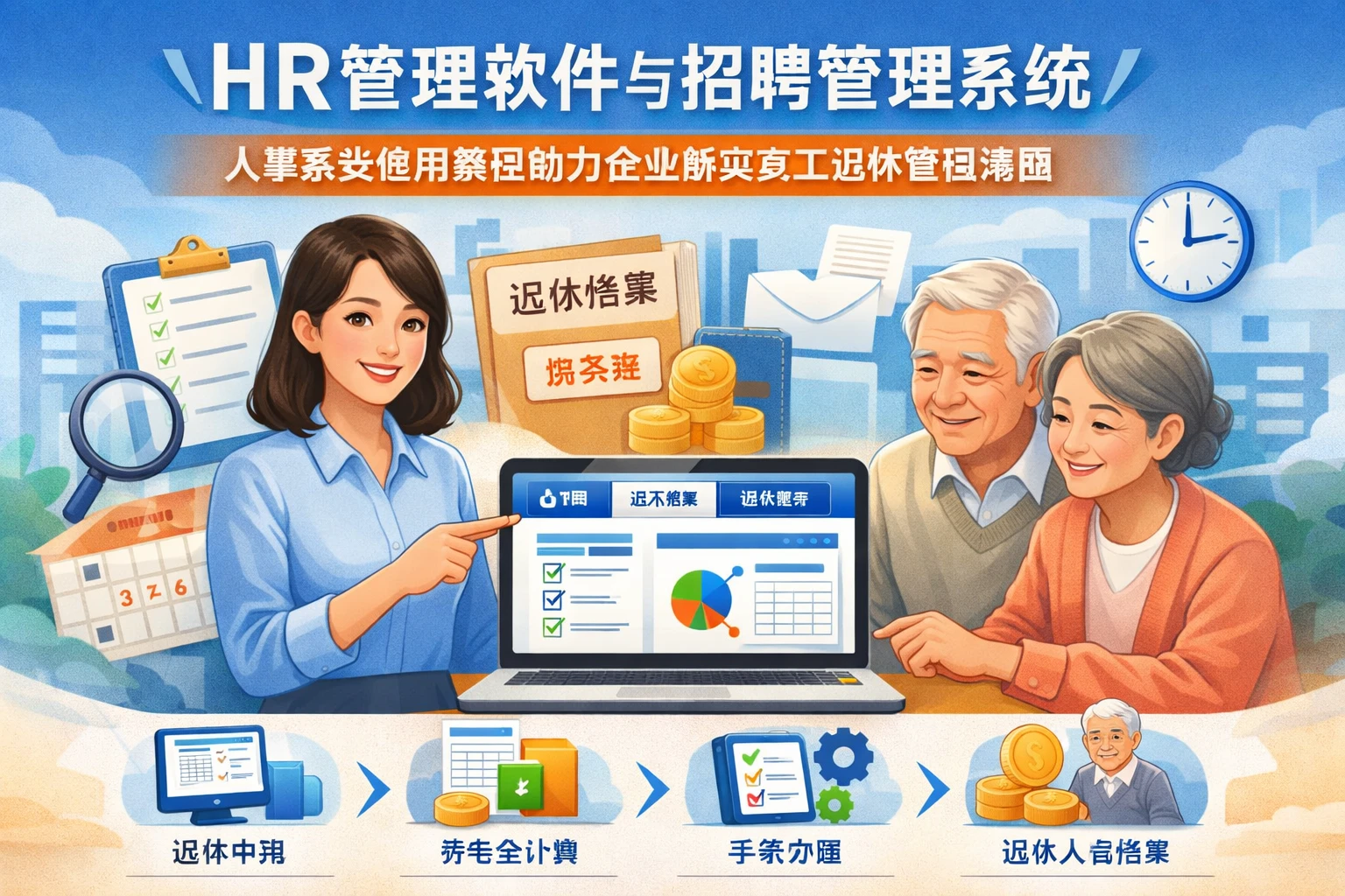 HR管理软件与招聘管理系统：人事系统使用教程助力企业解决员工退休管理难题