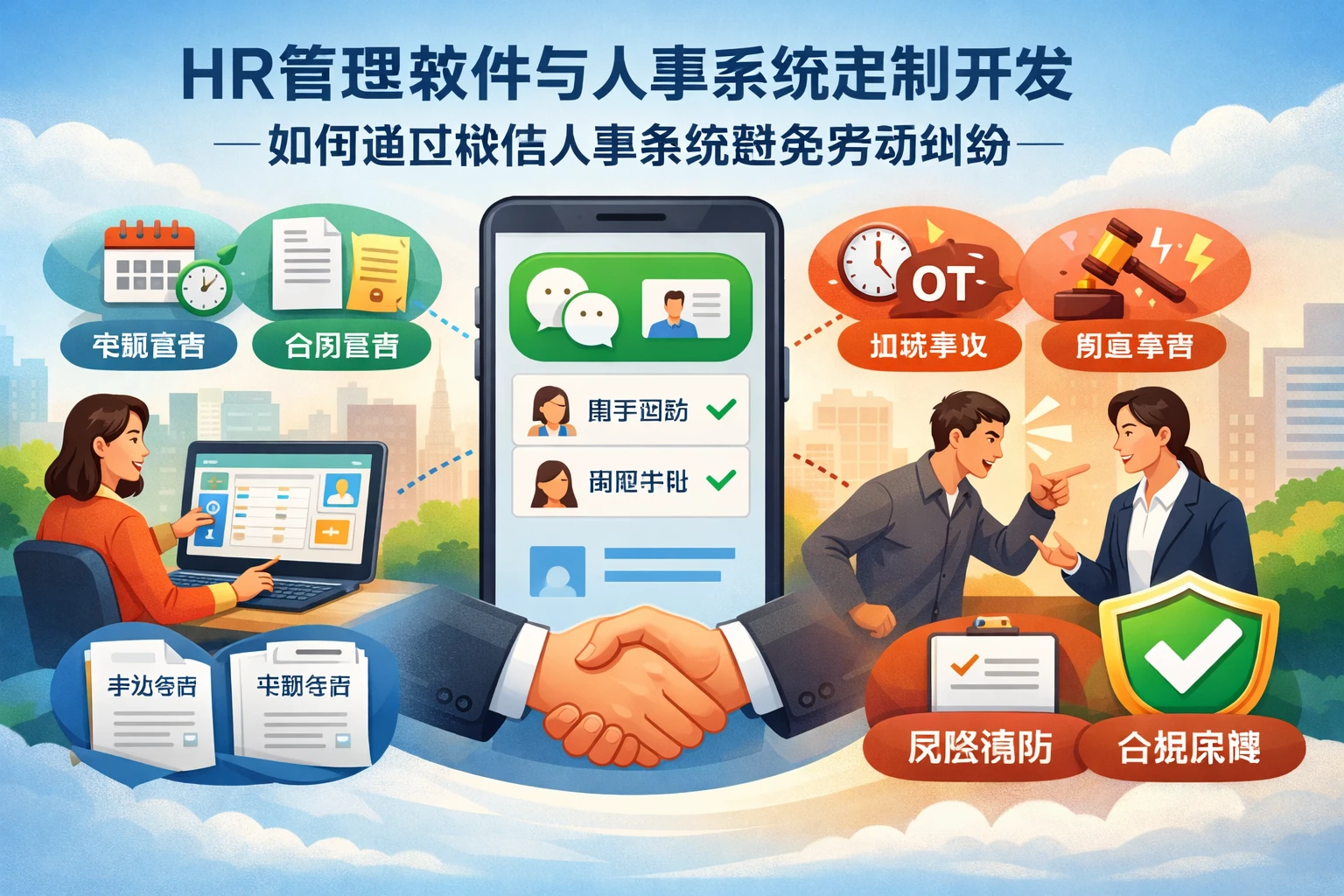 HR管理软件与人事系统定制开发如何通过微信人事系统避免劳动纠纷