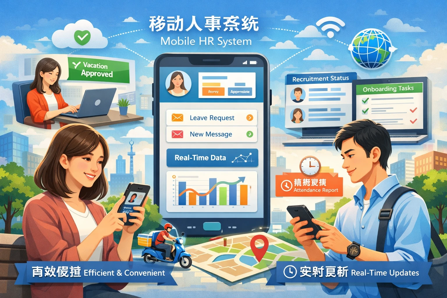 移动人事系统的便捷性与实时性