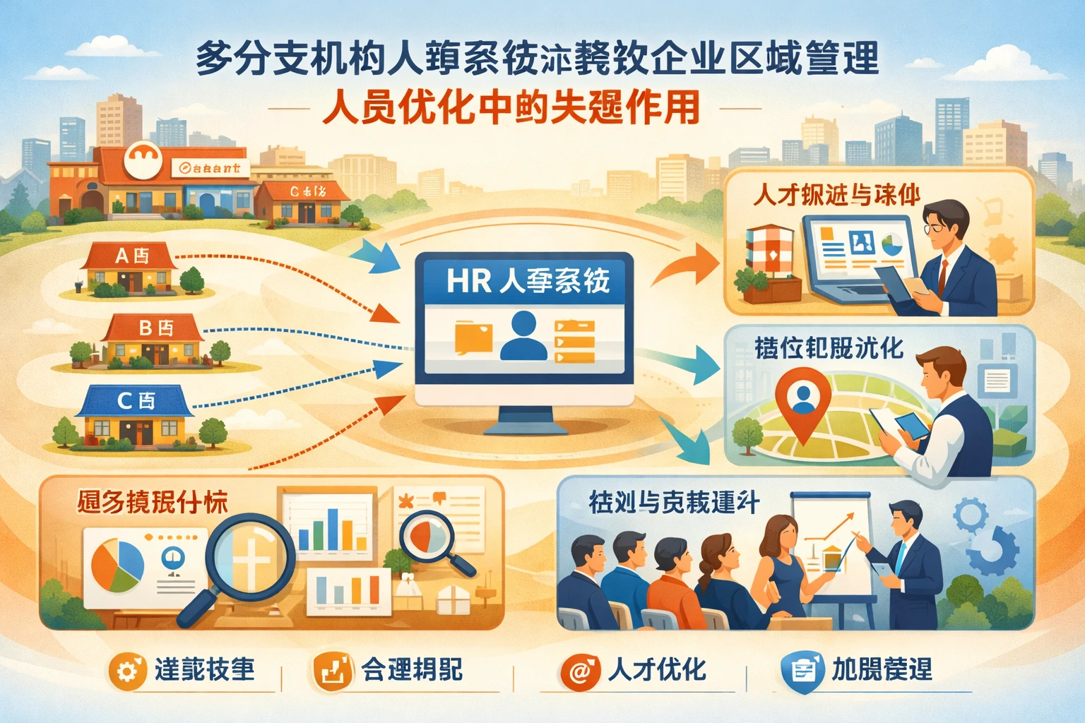 多分支机构人事系统在餐饮企业区域管理人员优化中的关键作用