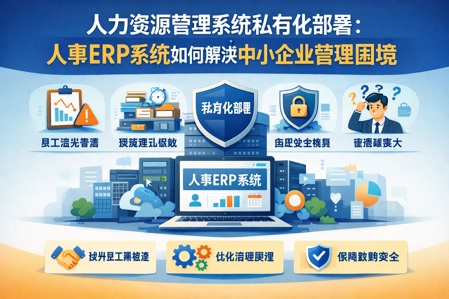 人力资源管理系统私有化部署：人事ERP系统如何解决中小企业管理困境