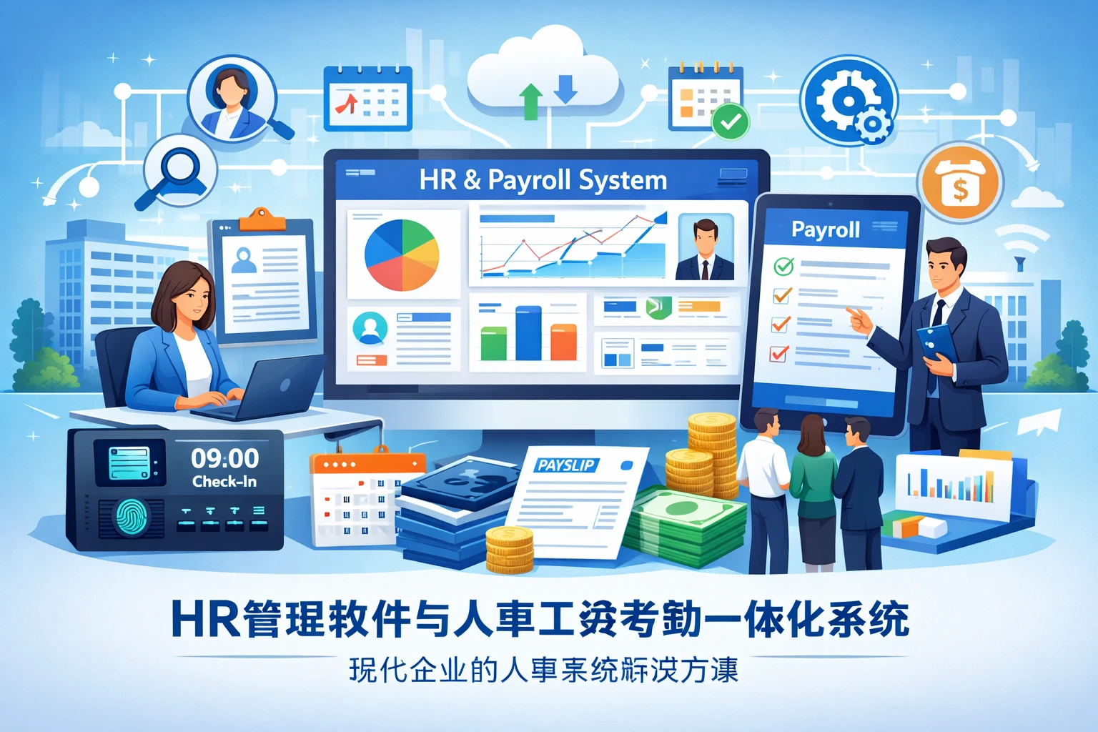 HR管理软件与人事工资考勤一体化系统：现代企业的人事系统解决方案