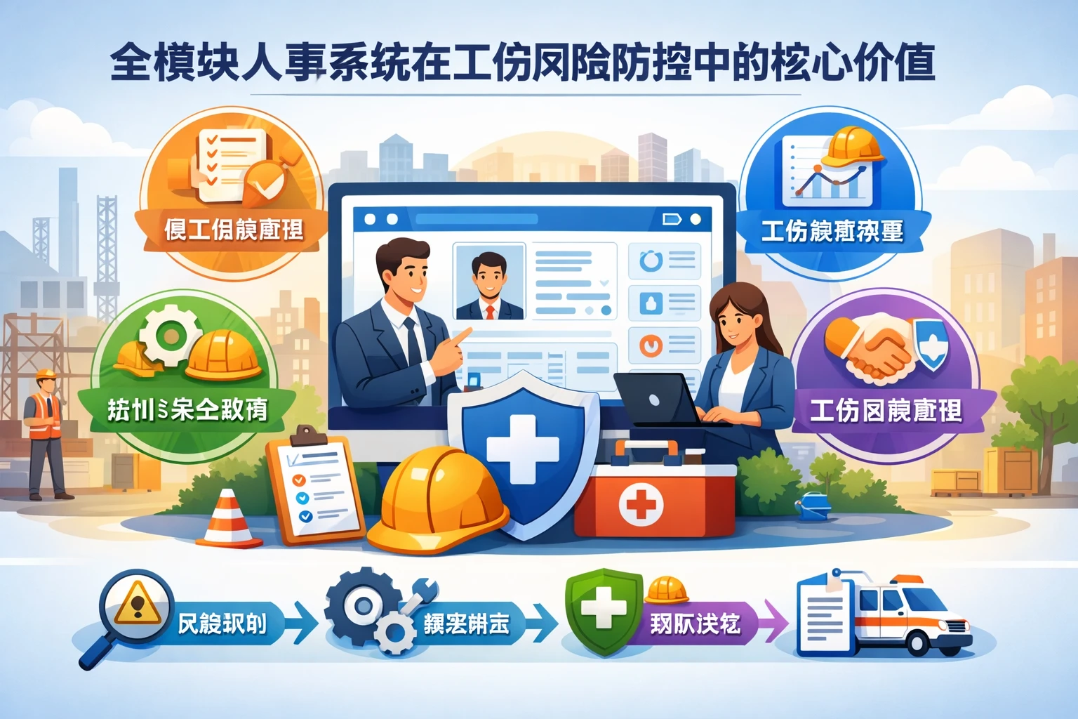 全模块人事系统在工伤风险防控中的核心价值