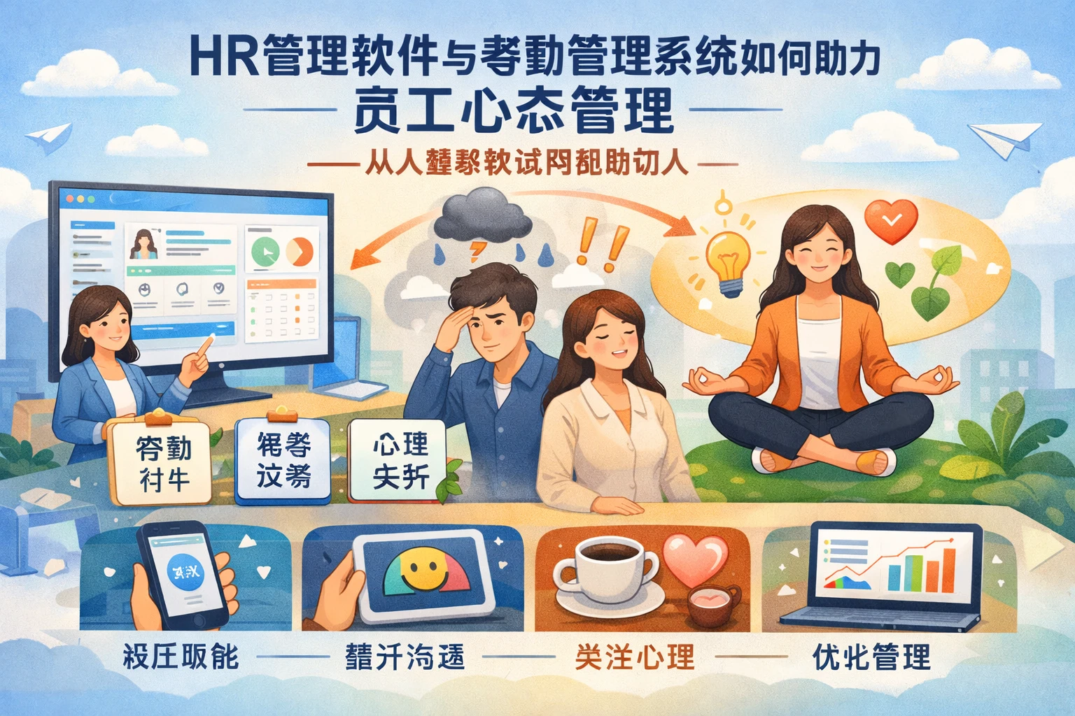 HR管理软件与考勤管理系统如何助力员工心态管理——从人事系统试用视角切入